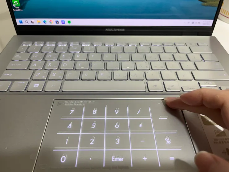 數字鍵盤啟用顯示