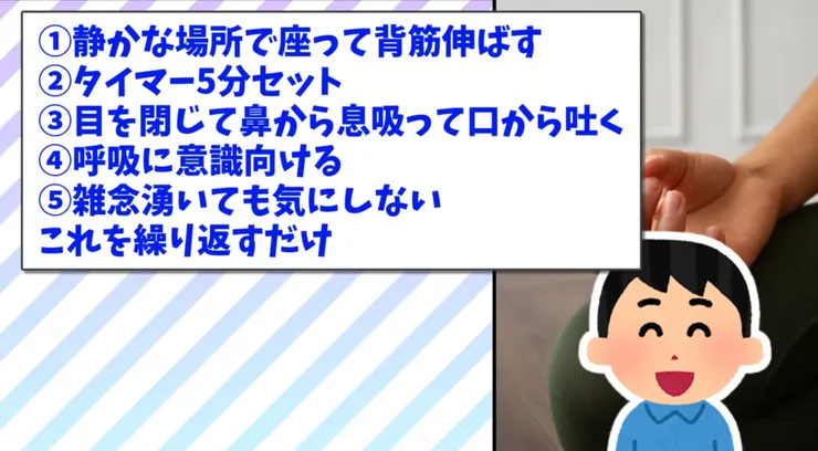 日本2CH鄉民分享的五分鐘冥想法