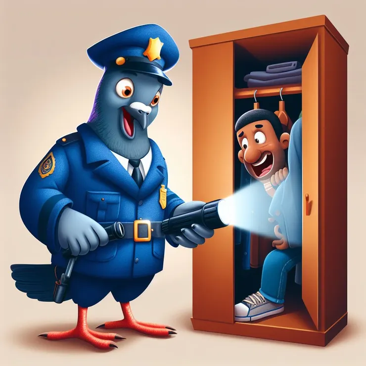 「抓到你了吧!」