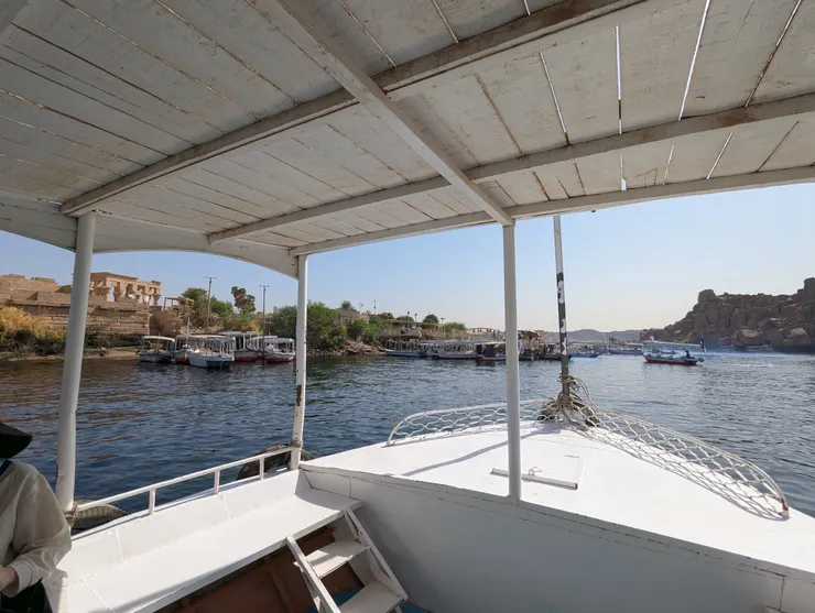 搭船前往菲萊神廟途中(攝於2025年)