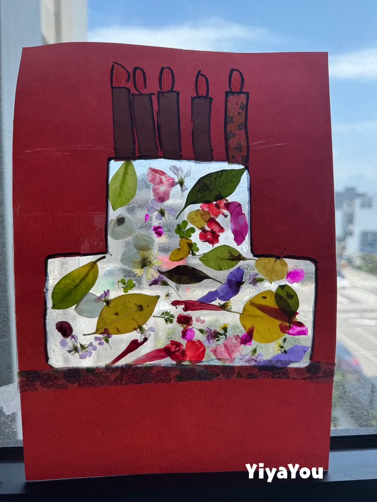 這是完成第一天，顏色最鮮明好看。