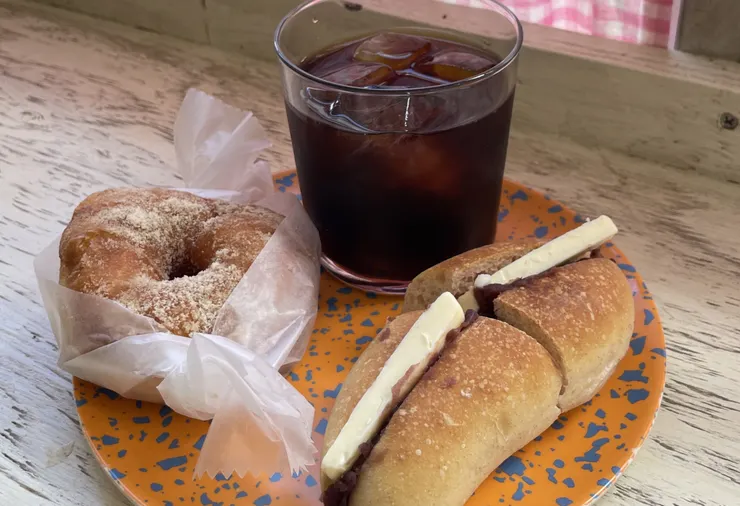 沾糖甜甜圈超好吃！！！！