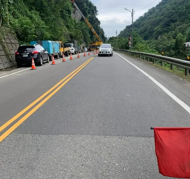 中途遇到邊坡工程