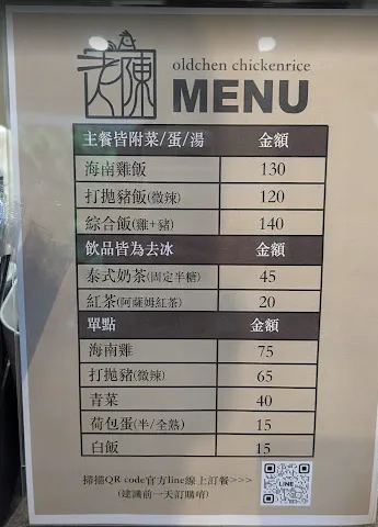 店家菜單