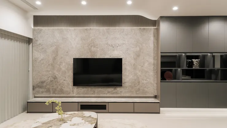 (作品呈現：御之苑 3 房 2 廳「輕奢飯店宅」，宅家就能 0 秒開啟渡假模式｜高雄藝瓦室內設計)