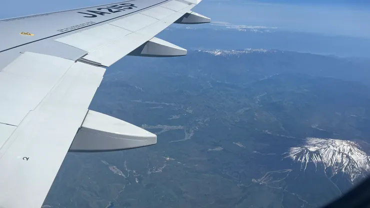 應該也有飛經我之前待的新穗高纜車附近