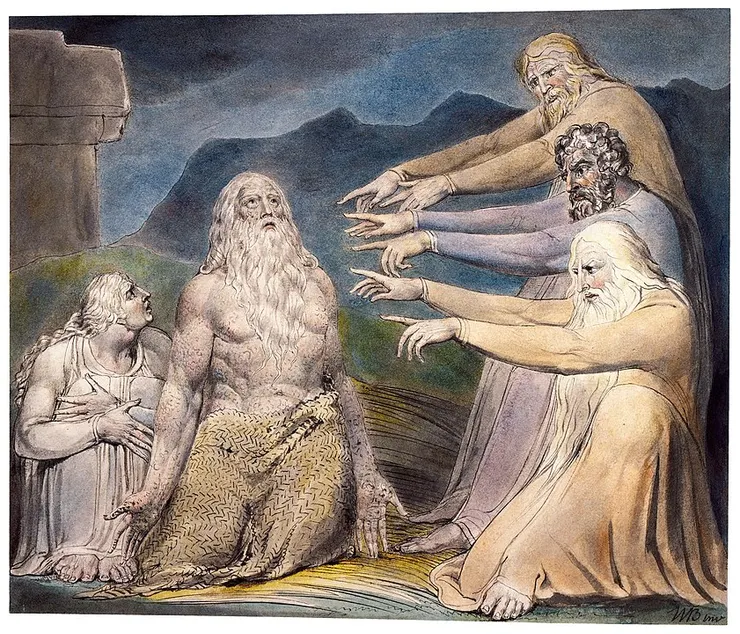 Job Rebuked by His Friends, William Blake