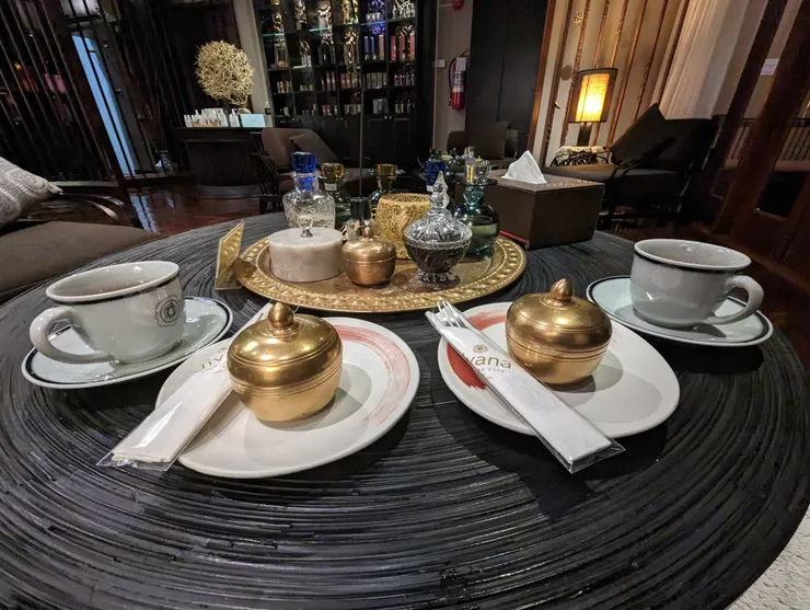 按摩後的茶點。