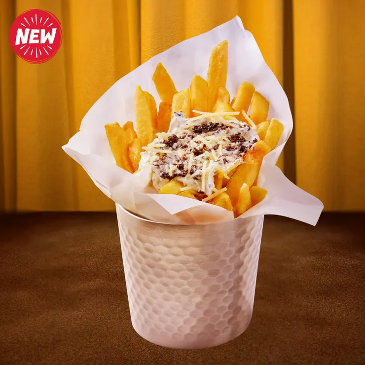 黑松露芝士薯條   單點：港幣$59 追加價：港幣$39* （堂食限定）