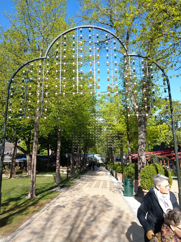 走在園內享受綠意