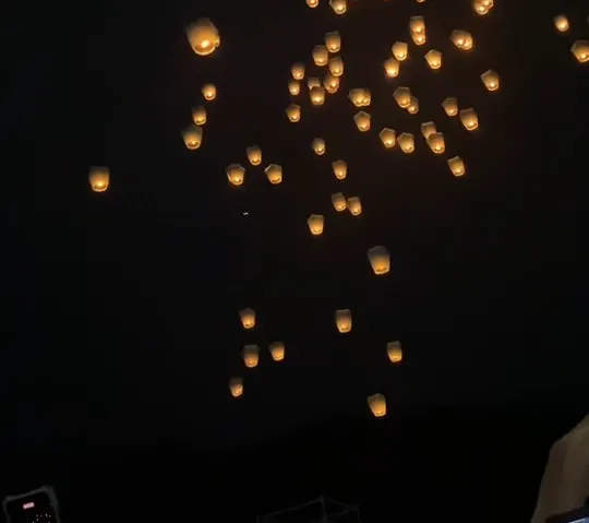 平溪天燈。（攝：抱城，2024/2/17。）