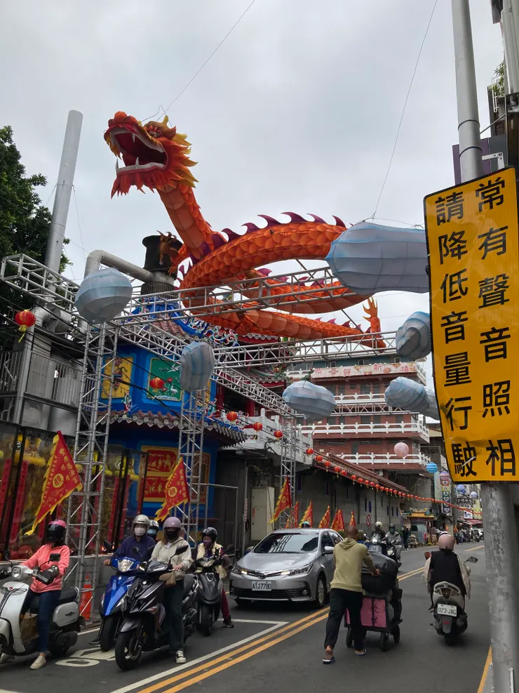 廟西夜市早上的樣子