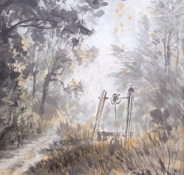 〈野地微風〉局部－枯井