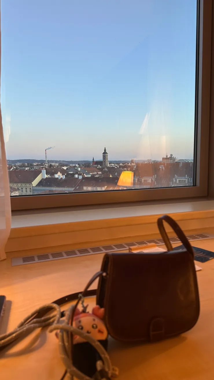 飯店房間的VIEW很棒耶