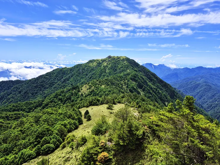 ▲草原岔路眺望馬比杉山