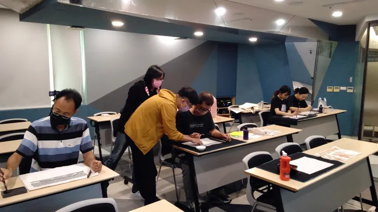 臺中西屯正念書法班：基本筆畫習寫（林冠傑，2023）