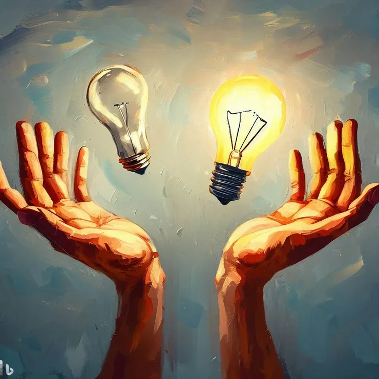 承認和接受負面影響的事實，同時用正向的思維去面對