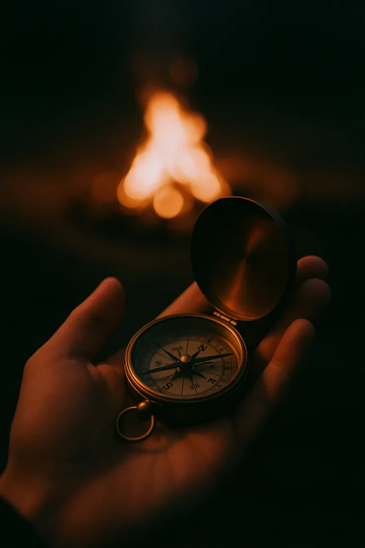 〈掌心的羅盤〉問對方向，步伐就不必急。