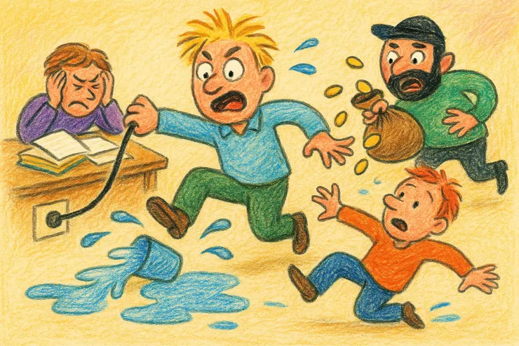 無法預測的愚蠢(GPT繪製)