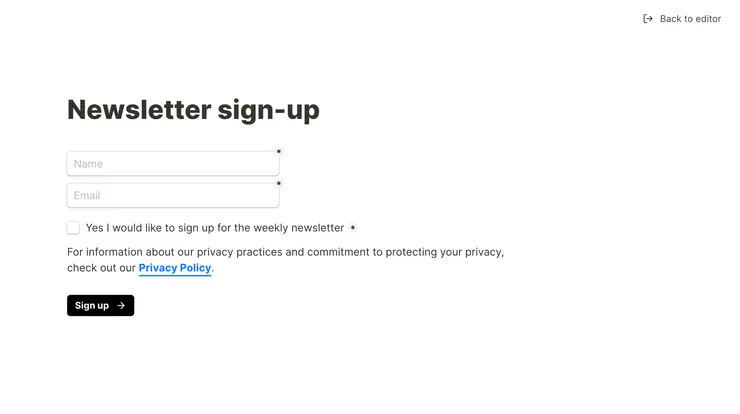 03 適用情境|① 收集電子報名單|連結預覽畫面