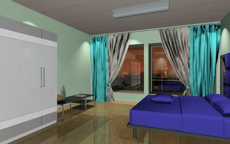 睡房必定要有大窗戶，有窗台最好。我要看到外面的風景。