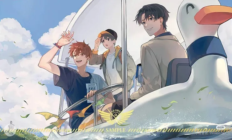 左到右：黃少天、盧瀚文、喻文州