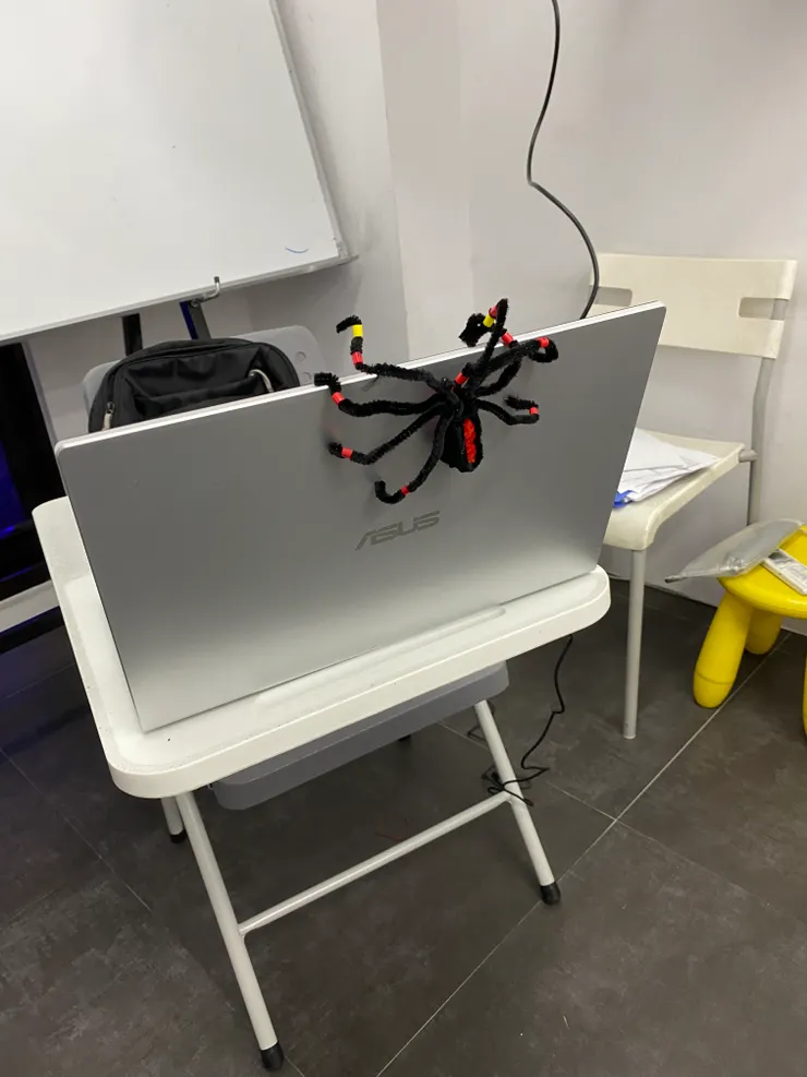 痊癒後，小孩用蜘蛛迎接我？