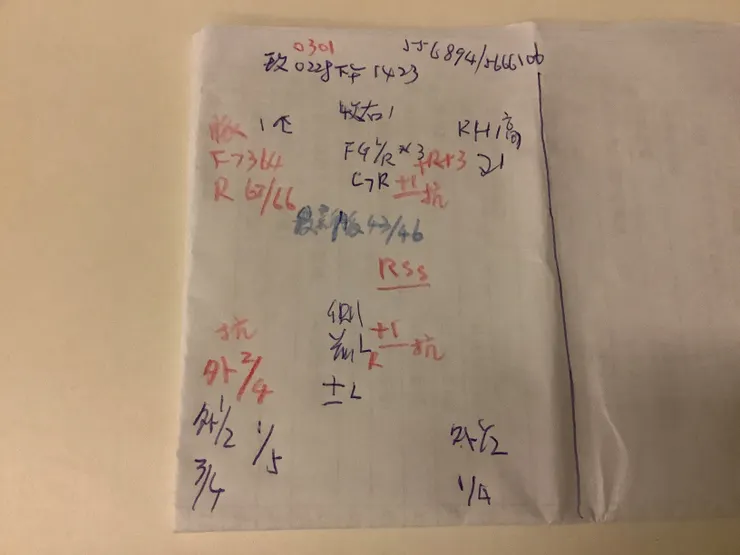 圖三:老陳妻子身體平衡自藍恢復到紅色狀態