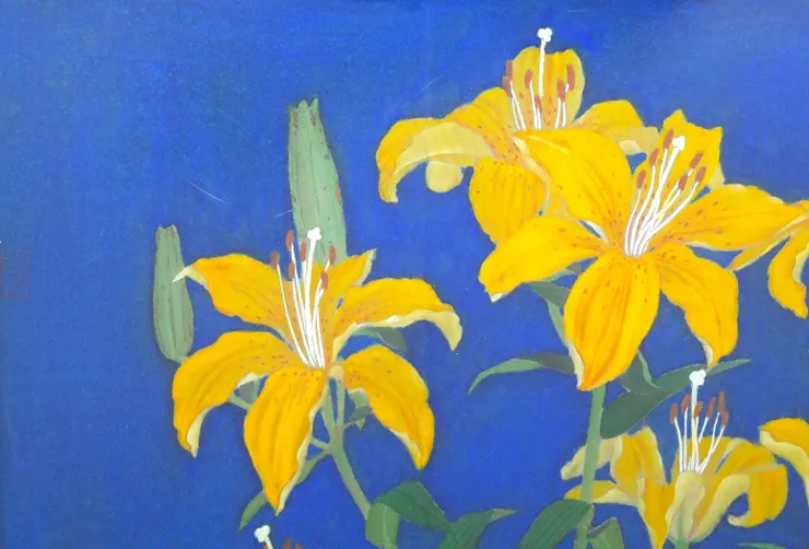 〈黃色百合〉局部－百合