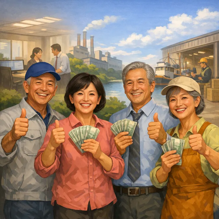 因應缺工危機，政府近年鼓勵中高齡、高齡者回流、續留職場。（圖片來源：Gemini 生成）