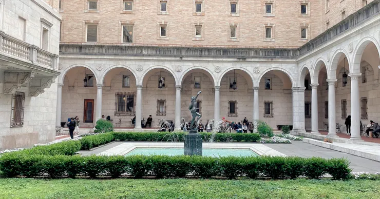 波士頓圖書館的中庭