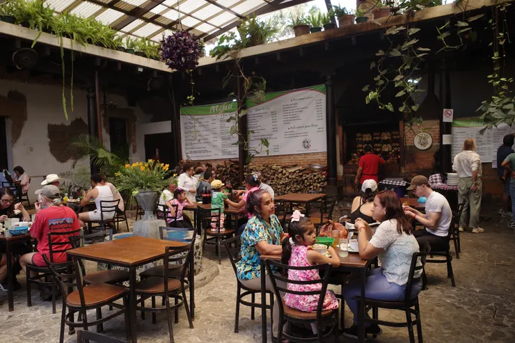 Rincón antigüeño 用餐區。比原本想像的還要乾淨跟美觀。