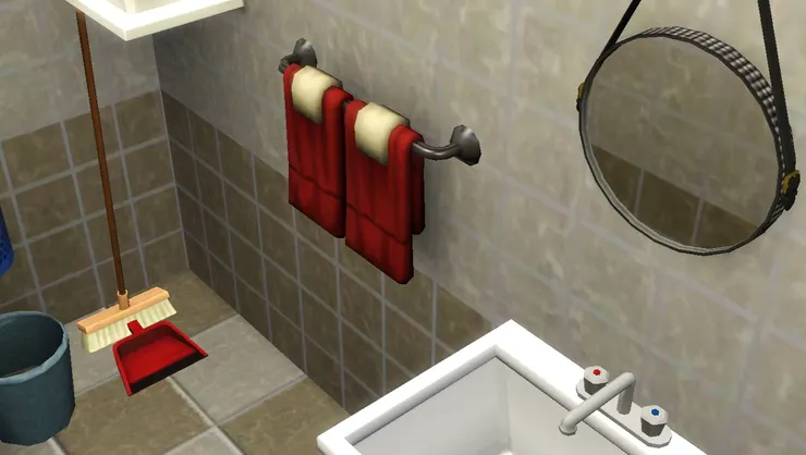 一條毛巾用來抹手,另一條用來做清潔。