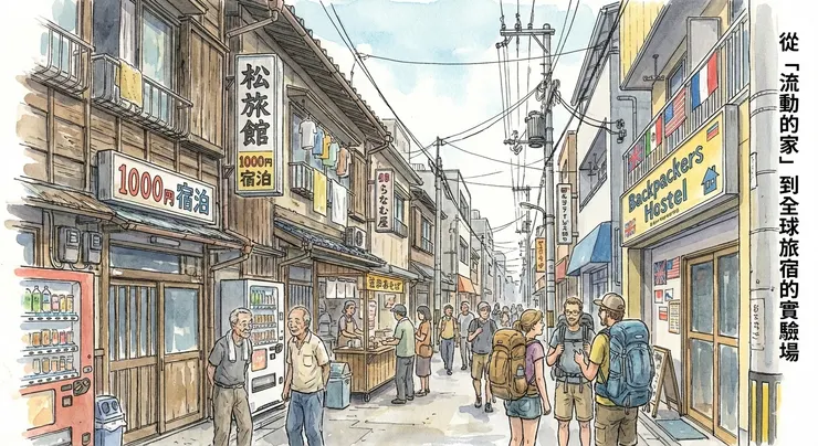 釜崎地區的「松旅館」