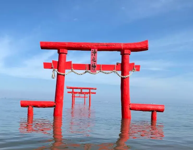 『大魚神社海中鳥居』-圖片擷取自google map上