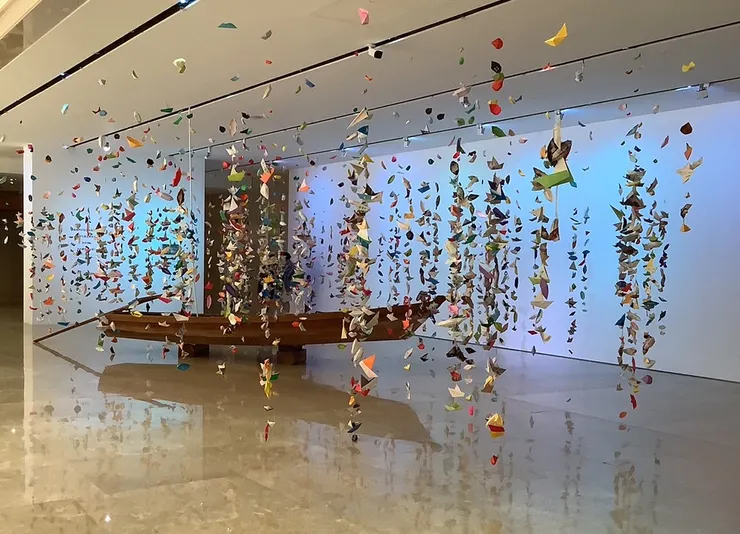 《告訴我，你的夢想是什麼》歡迎參觀者留下夢想。