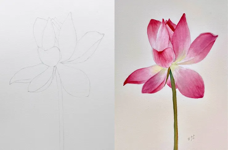 YHCC@水彩練習W75, 38x26cm, NOV2024（構圖參考網路攝影）