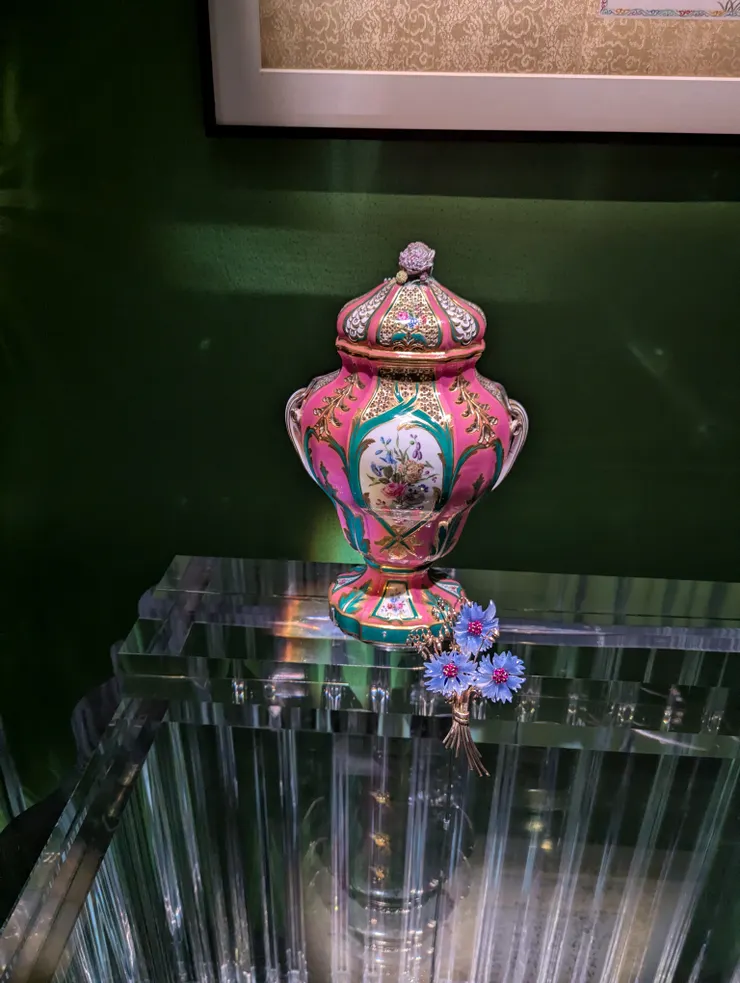 矢車菊花束、花薰瓶