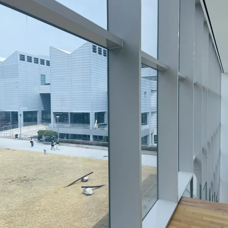 展間無法攝影只好記錄窗外景色