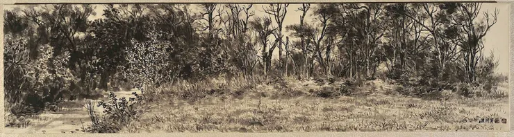 〈海風・新竹香山寫生〉