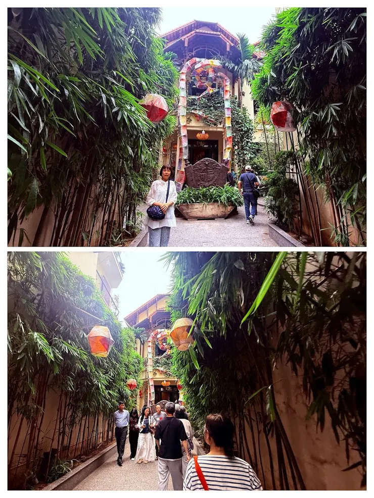 正面看起來是三樓，實際上以加蓋到五樓。