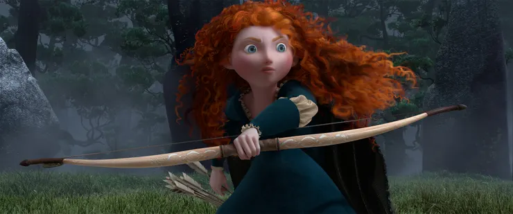 《勇敢傳說》女主角Merida（劇照取自IMDb）