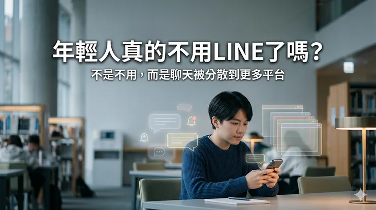目前能被確認的，不是「青少年不用LINE」，而是通訊行為正在往多平台並用與功能分工發展。