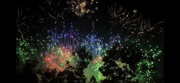 台南的煙火超壯觀！