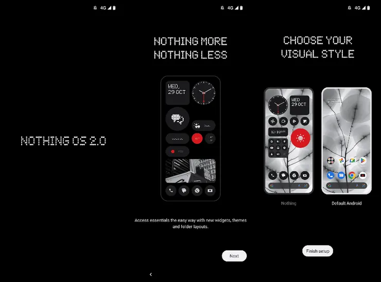 Nothing OS 2開機以及設定引導畫面