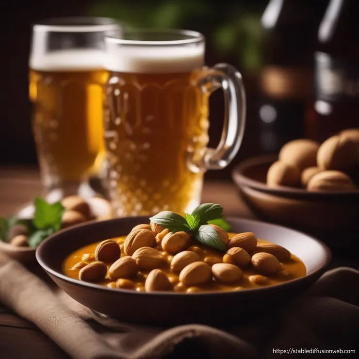 啤酒、花生、咖哩