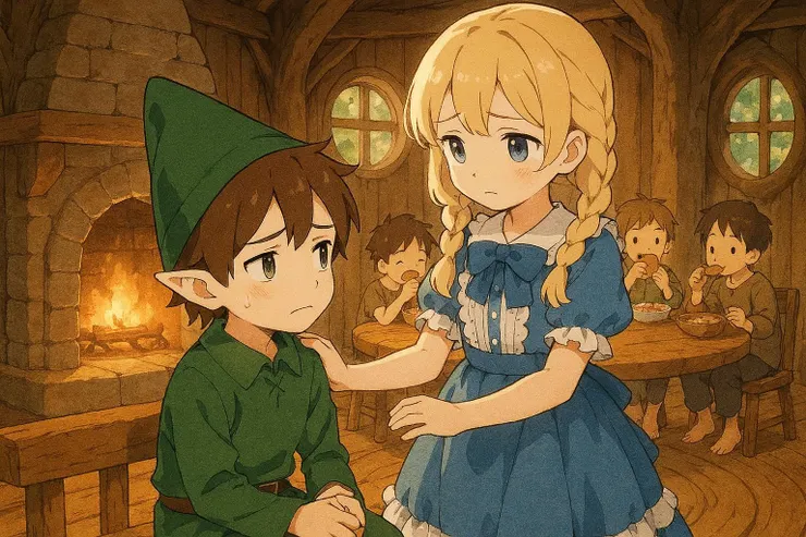 「如果我是他們真正的爸爸，我會顯得很老。」  「只要你不願意，就不是真的。」