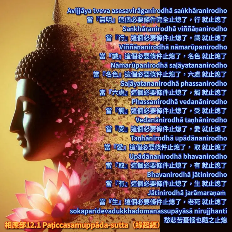 逆轉十二緣起滅盡一切苦