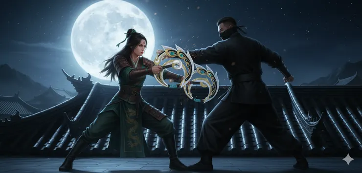 雙環女俠大戰黑衣大盜