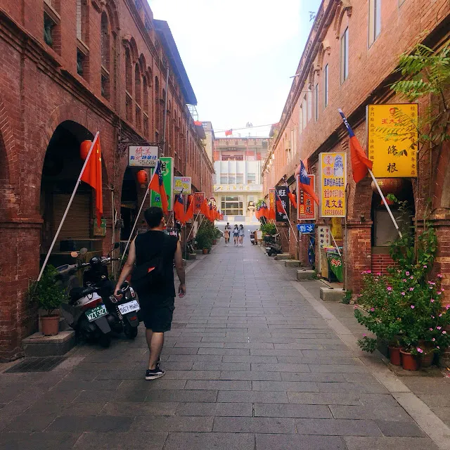 金門模範街紅磚拱廊